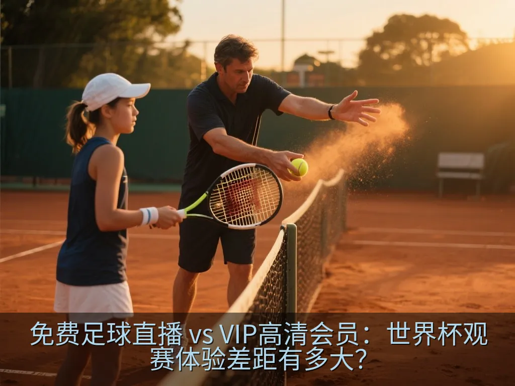 对比免费模糊画质与高清观赛画质的电视屏幕